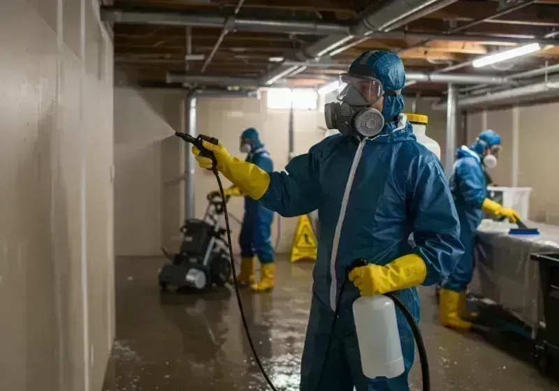 Basement Sanitization and Antimicrobial Treatment process in Huachuca City, AZ